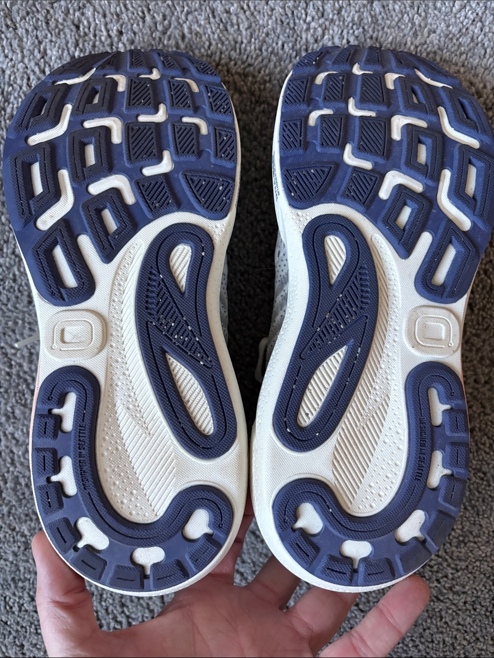 Brooks Women's Athletic Shoes in Light Navy, Dark Navy and Pale Pink - Picture 5 of 5
